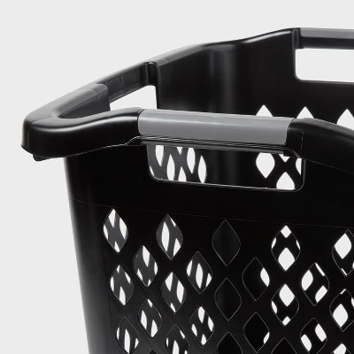 2.1bu Lamper Laundry Basket Black - Brightroom™ 4 2.1bu Lamper Laundry Basket Black - Brightroom™ - Image 2