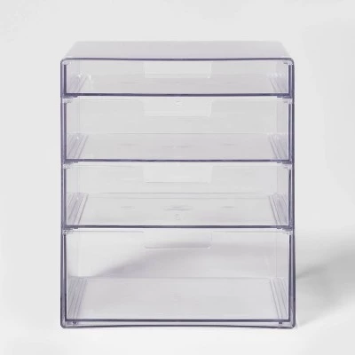 4 Drawer Stackable Countertop Organizer Clear - Brightroom™ 4 4 Drawer Stackable Countertop Organizer Clear - Brightroom™ - Image 2