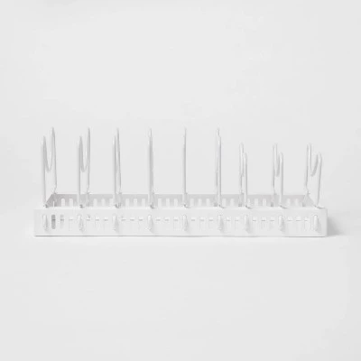 Metal Adjustable Lid and Pan Organizer White - Brightroom™ 4 Metal Adjustable Lid and Pan Organizer White - Brightroom™ - Image 2