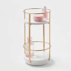 10" x 5.7" Round Metal Countertop Turntable Brass - Brightroom™ -Brightroom shop GUEST 0f7b8890 6df4 4606 9fa9 246d6098805b