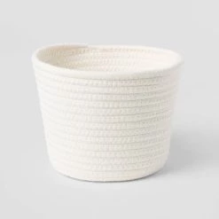 Decorative Coiled Rope Basket - Brightroom™ White -Brightroom shop GUEST 0fc007dc 410a 4bc4 8f73 ce630fea2476