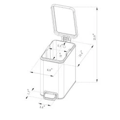 10L Stainless Slim Step Trash Can - Brightroom™ -Brightroom shop GUEST 10927746 ac0a 4425 b0b7 84003a4c5262