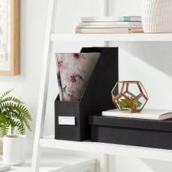 Canvas Magazine File Holder and Organizer - Brightroom™ Blush