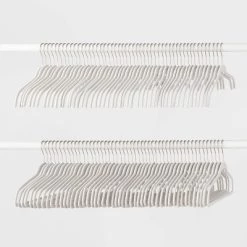 100pk Combo Pack Suit/Shirt Flocked Hangers - Brightroom™ White -Brightroom shop GUEST 19b30d50 c9db 4f9e 91eb cbfda110d7ec
