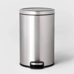 12L Round Step Trash Can - Brightroom™ Silver -Brightroom shop GUEST 1a92ce52 acbf 4594 ac35 40d310e80628