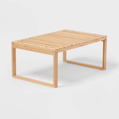 Bamboo Stackable Helper Shelf Brown - Brightroom™ 4 Bamboo Stackable Helper Shelf Brown - Brightroom™ - Image 2