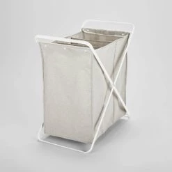 Folding X-Frame Hamper Matte White - Brightroom™ -Brightroom shop GUEST 3573bf23 4f3d 46ed b4ba caa69d58b7c6