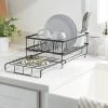 Space Saver Steel Dish Rack with Utensil Tray Black - Brightroom™ -Brightroom shop GUEST 3a29d88d 4f8d 491d 8580 7f887054ee9c