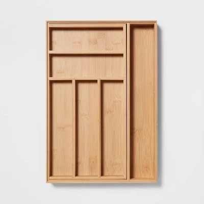 Bamboo 7 Compartment Drawer Organizer Brown - Brightroom™ 4 Bamboo 7 Compartment Drawer Organizer Brown - Brightroom™ - Image 2