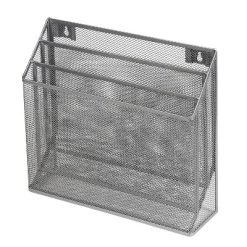 Mesh Hanging File Sorter with Keyholes Silver - Brightroom™