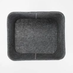 Felt Basket with Stitching - Brightroom™ Dark Gray -Brightroom shop GUEST 4b9cb467 f537 4c6a 924c 939ff6b748bf