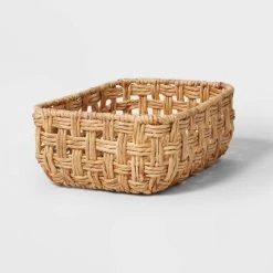 Rectangular Twisted Open Checkered Weave Basket - Brightroom™ -Brightroom shop GUEST 514258d4 7e89 434a bb0b bbdf991578bf