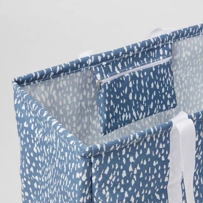 Scrunchable Laundry Tote Textured Blue - Brightroom™ 4 Scrunchable Laundry Tote Textured Blue - Brightroom™ - Image 2