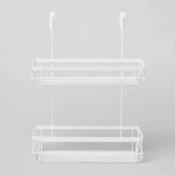 Over the Cabinet Tiered Storage - Brightroom™ Matte White -Brightroom shop GUEST 526c21f4 065f 449f 91a7 1f132d94ee7b