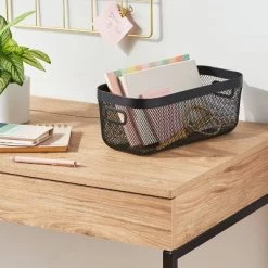 Metal Mesh Media Bin Black - Brightroom™