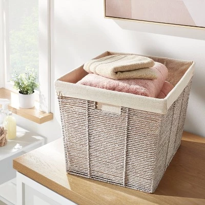 Twisted Rope Laundry Basket Gray - Brightroom™ 3 Twisted Rope Laundry Basket Gray - Brightroom™