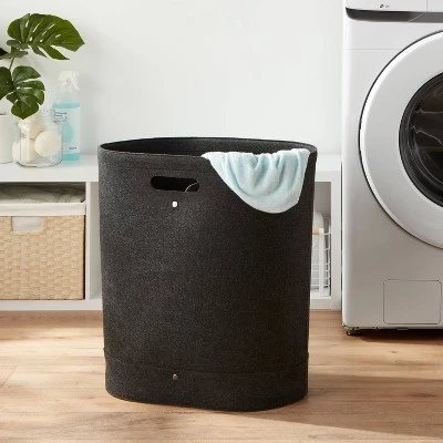 Felt Double Hamper Charcoal - Brightroom™ 3 Felt Double Hamper Charcoal - Brightroom™