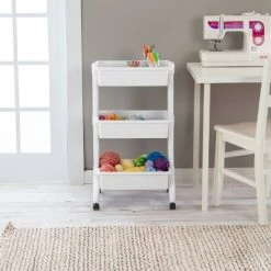 3 Tier Utility Cart White - Brightroom™ -Brightroom shop GUEST 58a6fe17 e920 44c4 94c3 36297e04c98c