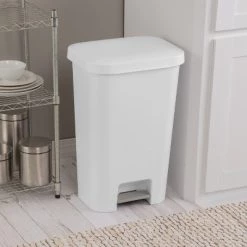 11.9gal Step Trash Can White - Brightroom™ -Brightroom shop GUEST 5dee0420 37b4 4411 81e8 3669bef6142c