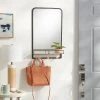 Metal Entryway Organizer with Mirror Large Natural - Brightroom™ -Brightroom shop GUEST 5e858200 dcee 4e13 ada7 8dacd0a986cf
