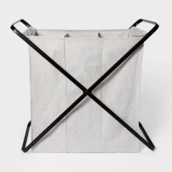 Folding X-Frame Hamper Matte Black - Brightroom™ -Brightroom shop GUEST 5ef8af48 28a9 4d81 81f9 21ff415acb16
