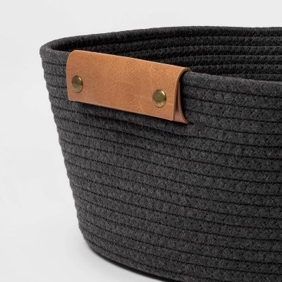 13" Small Coiled Rope Warm Gray Charcoal - Brightroom™ 4 13" Small Coiled Rope Warm Gray Charcoal - Brightroom™ - Image 2