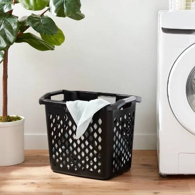 2.1bu Lamper Laundry Basket Black - Brightroom™ 3 2.1bu Lamper Laundry Basket Black - Brightroom™
