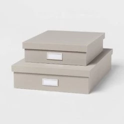 Canvas Desk Storage Box Set of 2 - Brightroom™ Gray 13 Canvas Desk Storage Box Set of 2 - Brightroom™ Gray -Brightroom shop GUEST 6d99f21c f878 4b0e 9ebb 9b6fd8e70c76