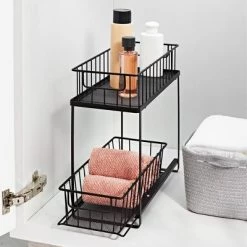 Two Tiered Slide Out Organizer - Brightroom™ Black