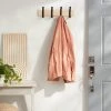 Mixed Material 4 Hooks Rail Matte Black on Light Wood - Brightroom™ -Brightroom shop GUEST 78b15321 050f 4e87 a7e0 f799703ff3d8