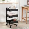 3 Tier Metal Utility Cart - Brightroom™ Black