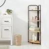 Corner Bath Wood Storage Tower Black Metal - Brightroom™ -Brightroom shop GUEST 863bd422 9ebc 4ba7 80b7 59a880e230f3