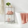 Short Bath Storage Tower Brushed Nickel Metal - Brightroom™ -Brightroom shop GUEST ab15cd14 bead 4cbb 8b11 3d2ffdf865b7