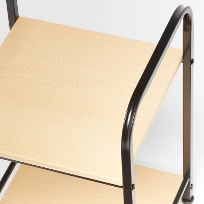 Wood Tub Table Black Metal - Brightroom™ 4 Wood Tub Table Black Metal - Brightroom™ - Image 2