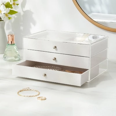 3 Drawer Acrylic Accessory Organizer - Brightroom™ 3 3 Drawer Acrylic Accessory Organizer - Brightroom™