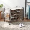 4 Tier Rolling Cubby Shoe Rack Gray - Brightroom™ -Brightroom shop GUEST c84e632b bc1b 4b36 8081 bad0a49f3a0c