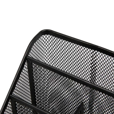Mesh Medium Desktop Organizer Black - Brightroom™ 4 Mesh Medium Desktop Organizer Black - Brightroom™ - Image 2