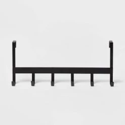 Large Over the Door Hook 6 Hooks - Brightroom™ Matte Black -Brightroom shop GUEST d00bddb9 9a55 43e6 90e3 16218b5f206a