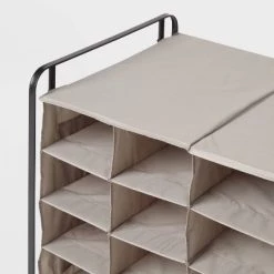 4 Tier Rolling Cubby Shoe Rack Gray - Brightroom™ -Brightroom shop GUEST d3148ae5 1317 4a27 96a4 b1e9f2da163b