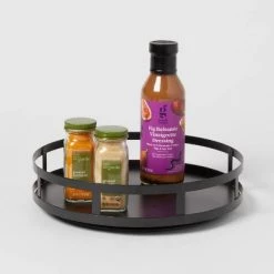 1-Tier Metal Lazy Susan Turntable Black - Brightroom™ -Brightroom shop GUEST d7273388 7f02 4ab5 a6ae 14bf9f3f4a10