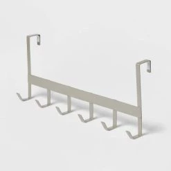 Large Over the Door Hook 6 Hooks - Brightroom™ Matte Black -Brightroom shop GUEST d878e197 ca8a 4eb9 a5c2 d0d7ad240e72