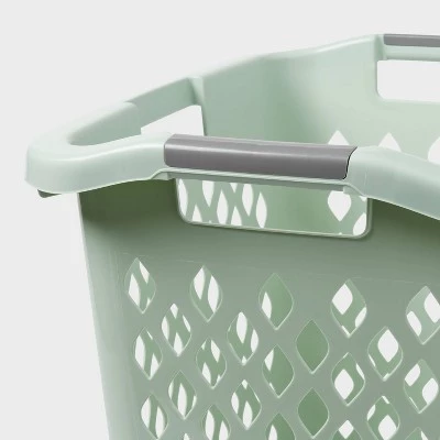 2.1bu Lamper Laundry Basket Dark Green - Brightroom™ 4 2.1bu Lamper Laundry Basket Dark Green - Brightroom™ - Image 2