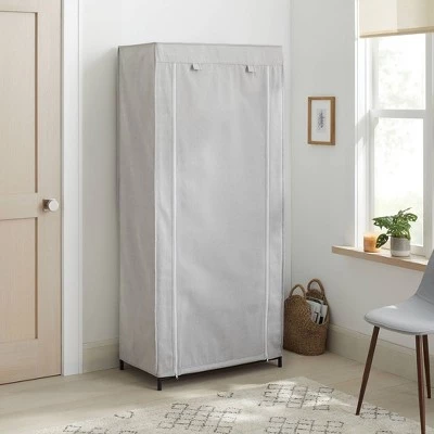 30" Double Rod Fabric Covered Wardrobe - Brightroom™ 3 30" Double Rod Fabric Covered Wardrobe - Brightroom™